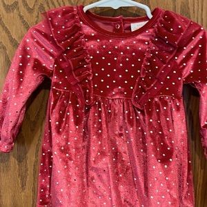 Gorgeous pink velvet dress,